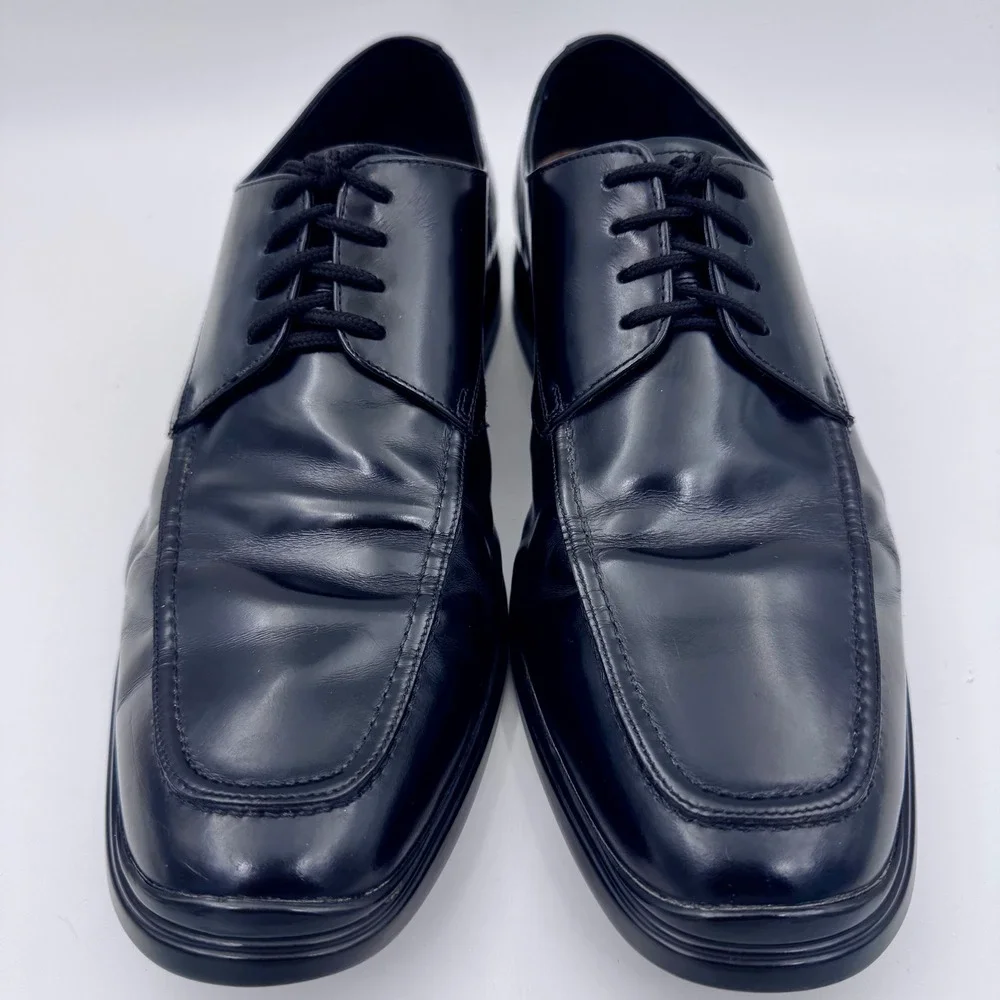 Cole Haan Air‎ Giraldo Mens 11M Black Leather Apron Toe Oxford Shoes C06749